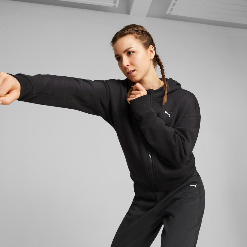 PUMA 外套 女 運動連帽外套 毛絨 歐規 Fav 黑 5 PUMA 外套 女 運動連帽外套 毛絨 歐規 Fav 黑 5