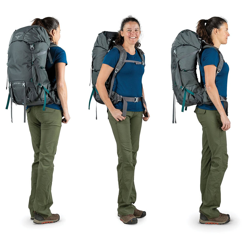 Osprey Renn 50 透氣網架式登山背包 女 瀑布藍 Osprey Renn 50 透氣網架式登山背包 女 瀑布藍