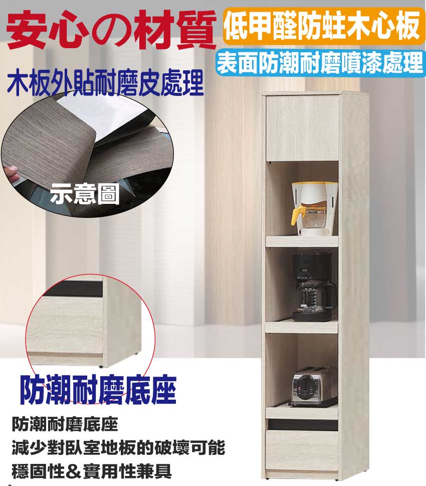 文創集 達斯1.3尺單門單抽三拉盤收納櫃/電器櫃優惠推薦 文創集 達斯1.3尺單門單抽三拉盤收納櫃/電器櫃優惠推薦