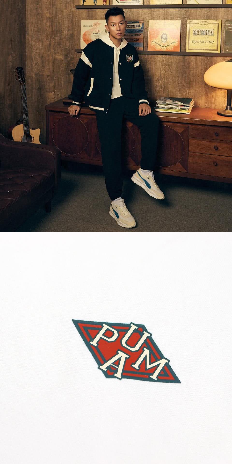 PUMA 帽T Sports Legacy 男款 白 綠 寬 PUMA 帽T Sports Legacy 男款 白 綠 寬