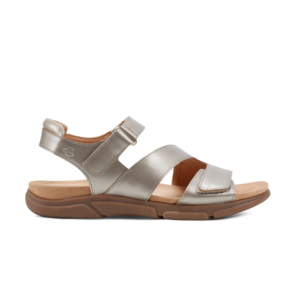 Easy Spirit MAVEY 質感真皮寬帶涼鞋(銀色) Easy Spirit MAVEY 質感真皮寬帶涼鞋(銀色)