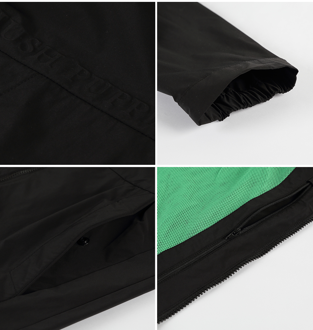 Hush Puppies 男裝 外套 素色品牌英文防潑水刺繡 Hush Puppies 男裝 外套 素色品牌英文防潑水刺繡