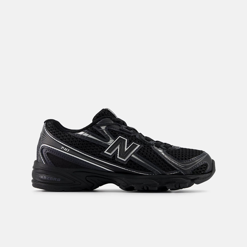 NEW BALANCE NB 740系列 童鞋 Y2K 黑銀 NEW BALANCE NB 740系列 童鞋 Y2K 黑銀