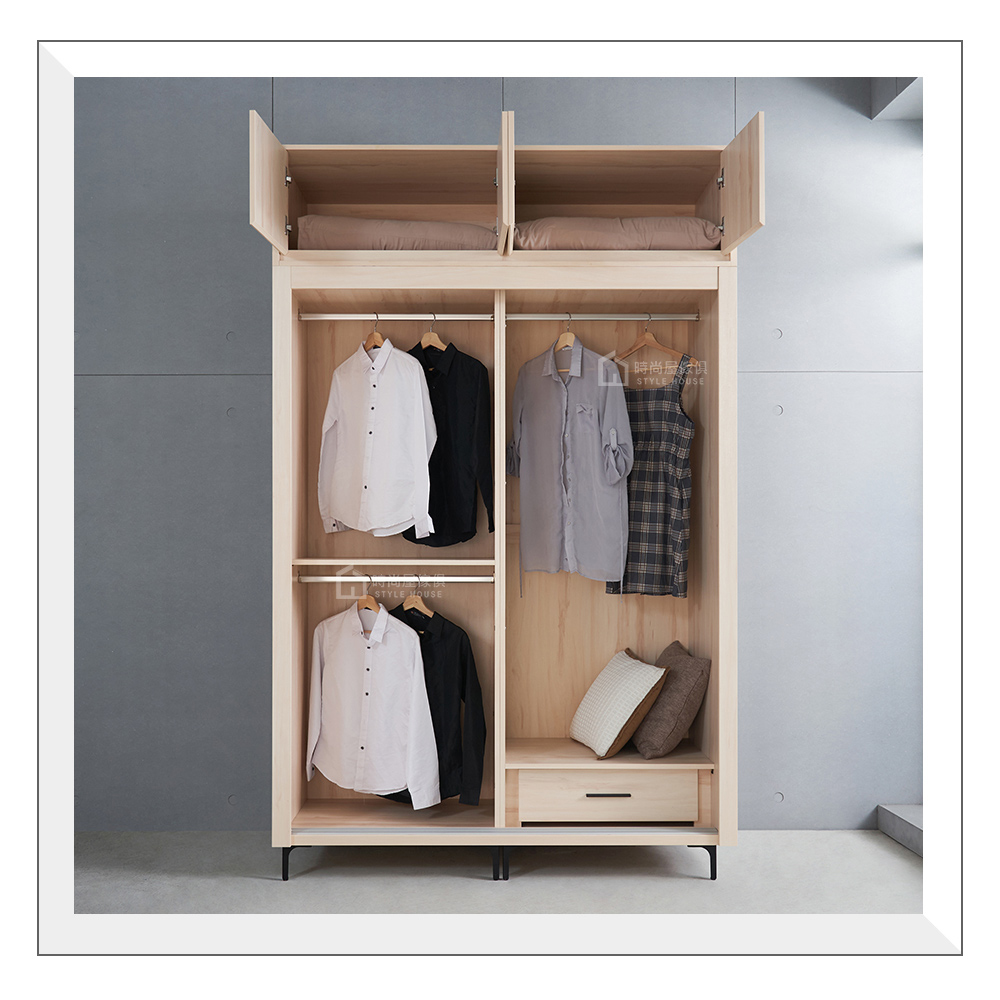 時尚屋 貝倫塔白楓木5x8尺推門被櫥衣櫃CT23-A21E2 時尚屋 貝倫塔白楓木5x8尺推門被櫥衣櫃CT23-A21E2