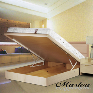 (Maslow-現代白橡)單人掀床組-3.5尺(不含床墊)