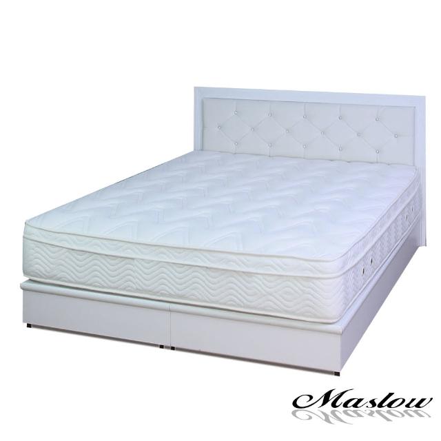 (Maslow-白色宮廷)雙人床組-5尺(不含床墊)
