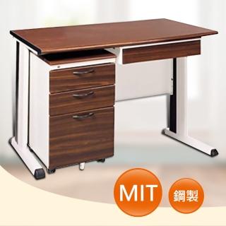 【時尚屋】120CM 胡桃木紋色辦公桌櫃組(261-4)
