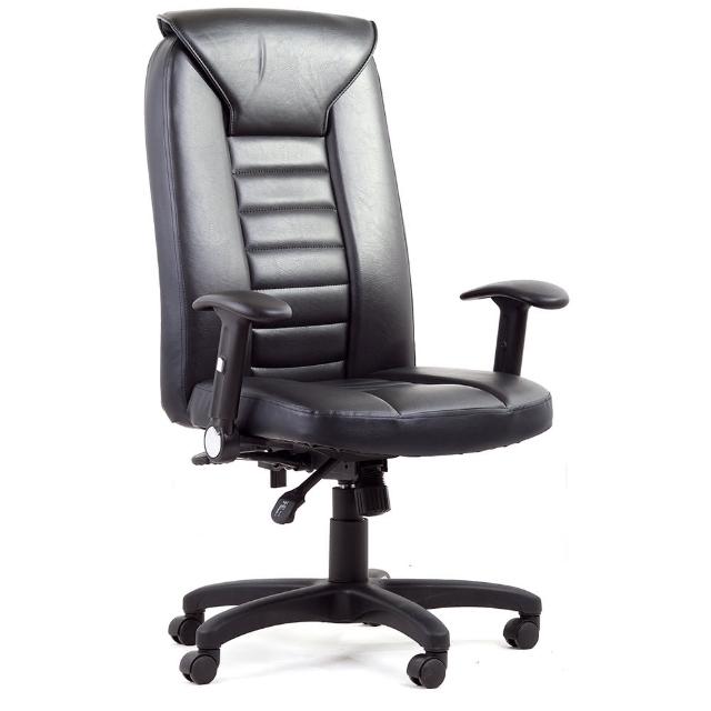 【吉加吉】高背皮面 電腦椅 TW-038(黑色)