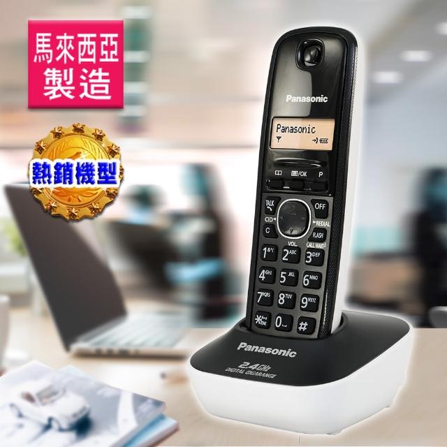 【Panasonic 2.4G】數位高頻無線電話KX-TG3411(高雅白)