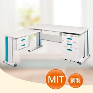 【時尚屋】DIY5尺KD淺灰色L型辦公桌櫃組(262-5)
