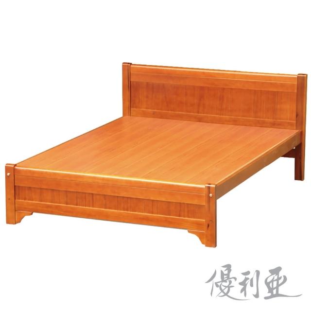 【優利亞-古道簡約】雙人5尺實木床架(不含床墊)