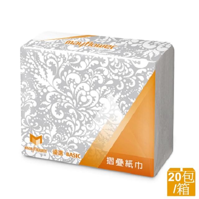 【五月花】MFP摺疊紙巾(200張x20包-箱)