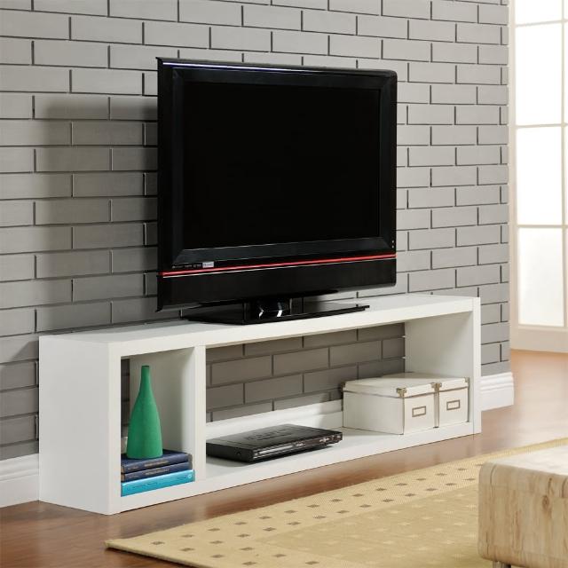 【FUN生活】DIY現代感簡約電視櫃-置物櫃-收納櫃(白色)