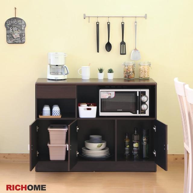 【RICHOME】畢卡索防潑水三門餐櫃(2色)
