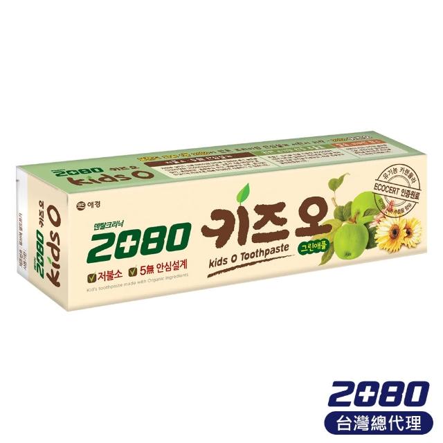 【韓國2080】有機蘋果兒童牙膏(100gX2入)