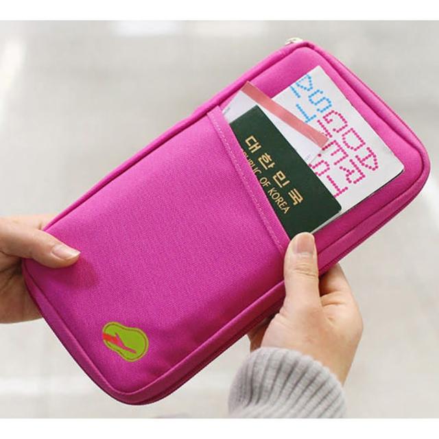 【JIDA】多功能旅遊收納護照包 隨手包(長版 4色)