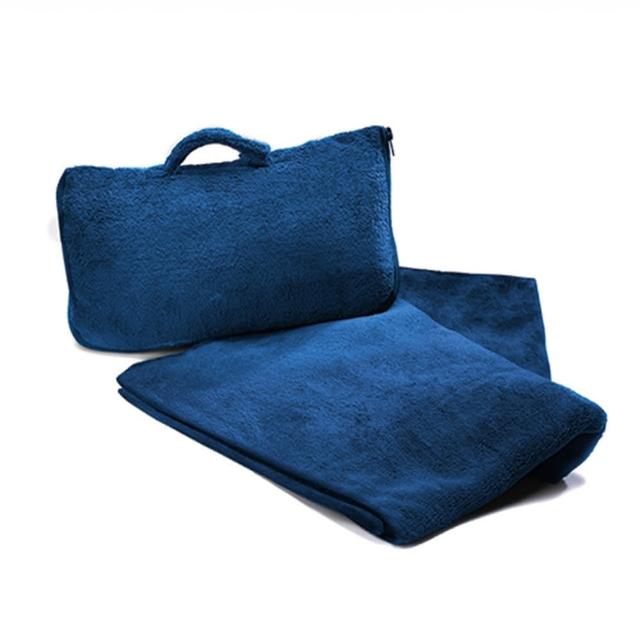 【CABEAU】保暖飛機毯 藍色
