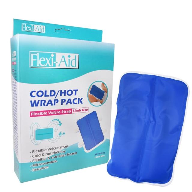 【Flexi-Aid】菲德固定型冷熱敷墊-腿型 30x19 cm(衛部醫器製壹字第005037號)