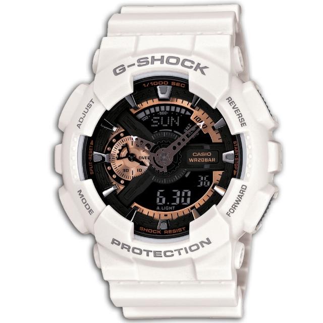 【CASIO】G-SHOCK玫瑰金齒輪概念錶(GA-110RG-7)