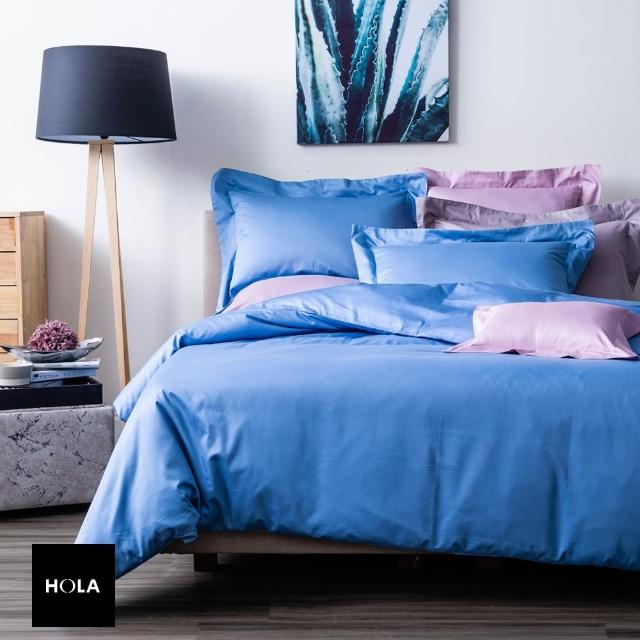 【HOLA】HOLA home 托斯卡歐式枕套2入 蔚藍