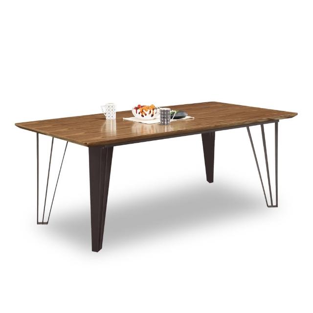 【時尚屋】里斯特6.6尺胡桃餐桌 C7-939-2(免組裝 免運費 餐桌)