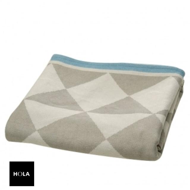 【HOLA】HOLA home幾何圖形萬用毯 灰色