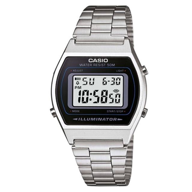 【CASIO】大錶面簡約方形數位錶(B-640WD-1A)
