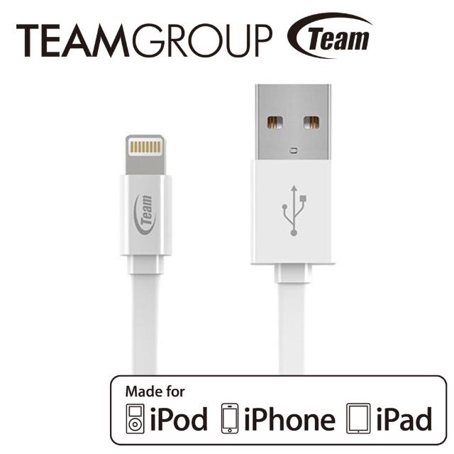【TEAM十銓科技】Apple原廠認證充電-傳輸線 白色(TWC08)