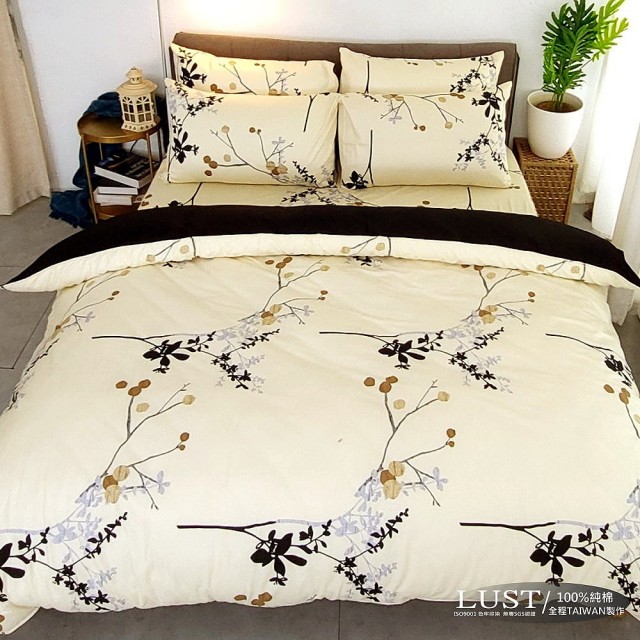【LUST生活寢具】《京城古風》100%純棉、雙人5尺精梳棉床包-枕套-舖棉被套、台灣製