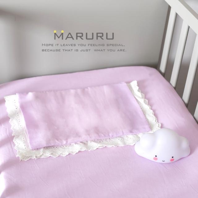 【MARURU】日本製嬰兒床單 木槿紫 70x120(日本製嬰兒寶寶baby床單-適用台式60x120-日式70x120嬰兒床墊)