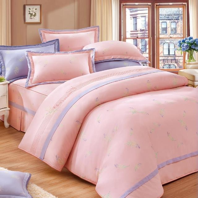 【幸福晨光】台灣製100%精梳棉雙人加大六件式床罩組-月光森林