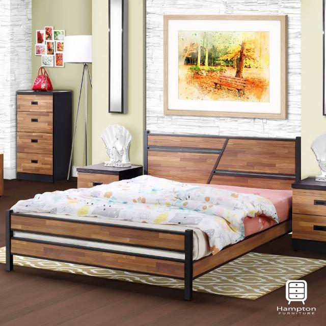 【Hampton 漢妮】柏格納系列積層木6尺雙人床-床片型(床架-床台)