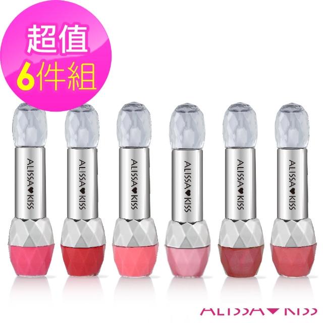 【ALISSA KISS】璀璨甜心不脫色恆彩唇蜜10ml六入組(多色任選)
