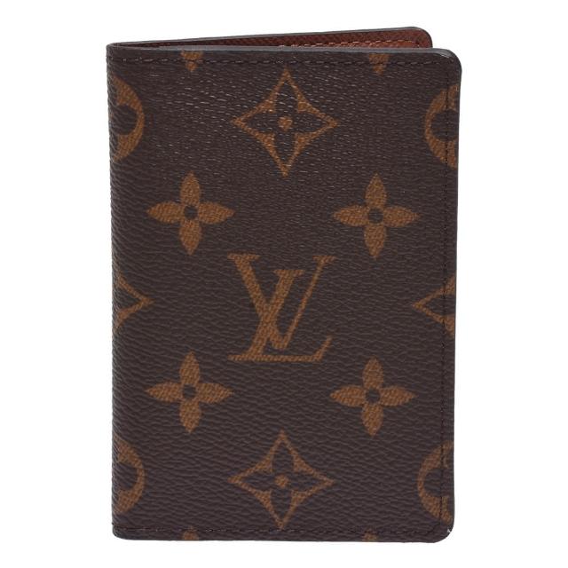 【Louis Vuitton 路易威登】M60502經典Monogram帆布印花對折卡片夾