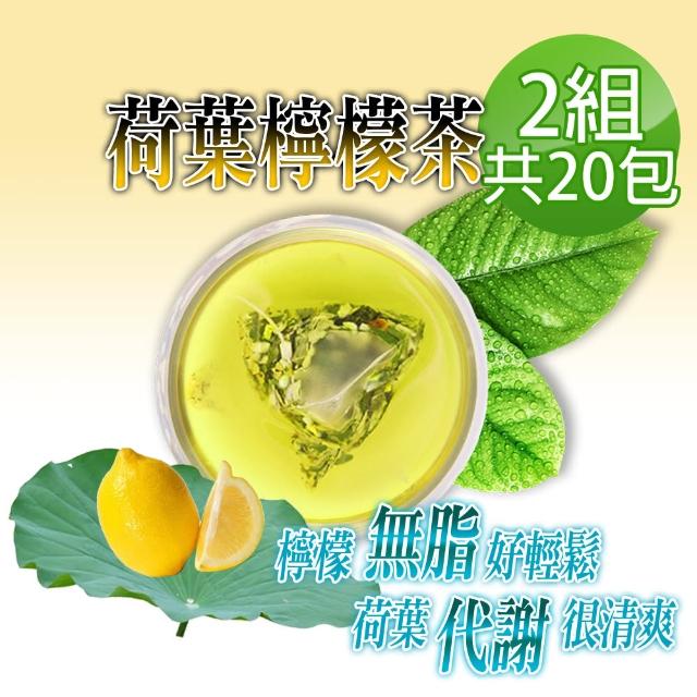 【蔘大王】解油雙寶 台灣荷葉檸檬茶（3D透明茶包）6gx10包/組X2組(回甘很到位/代謝很輕鬆/無咖啡因無茶鹼)