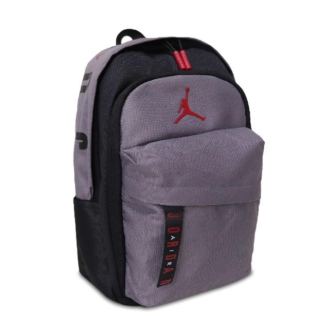 【NIKE 耐吉】後背包 Jordan Backpack 男女款 喬丹 飛人 雙肩背 上學 外出 小包 灰 黑(JD2123006TD-002)