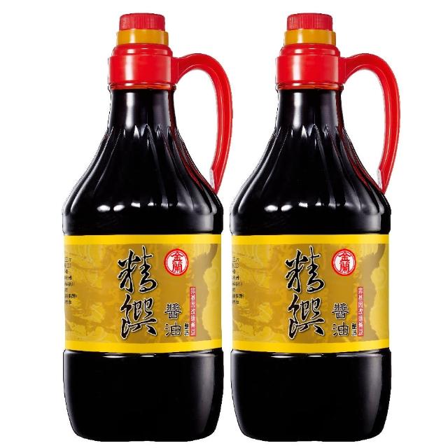 【金蘭食品】精饡醬油1500ml x2入(台灣味/甘醇/滷肉/料理)