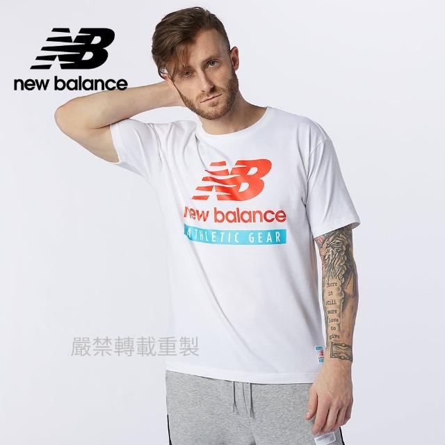 【NEW BALANCE】NB 基本短袖T恤_男款_白色_AMT11517WT(亞版 版型正常)