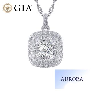 【AURORA 歐羅拉】GIA 50分 F/SI2 鉑金美鑽石墜鍊(Fsi 鉑金墜+18K金鍊)