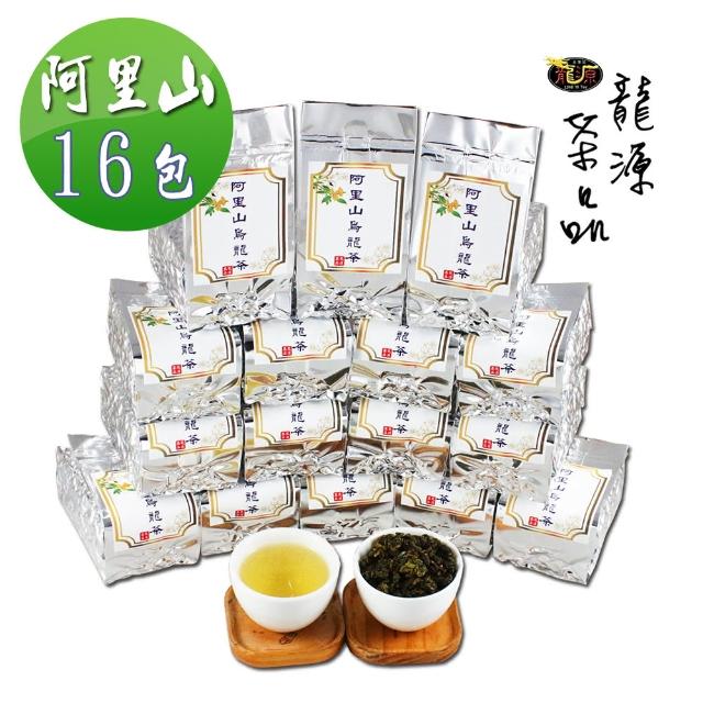 【龍源茶品】阿里山香氣鮮靈烏龍茶葉16包組(150g/包-共4斤/附提袋/高山茶/可茶几茶具茶壺/春茶)