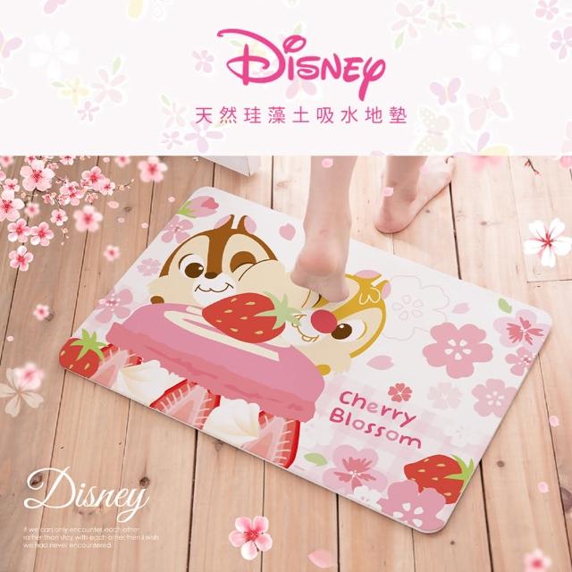 【收納王妃】[Disney 迪士尼]2021櫻花系列 珪藻土吸水地墊(奇奇蒂蒂/小熊維尼/桑普邦妮 60*39*0.9cm)