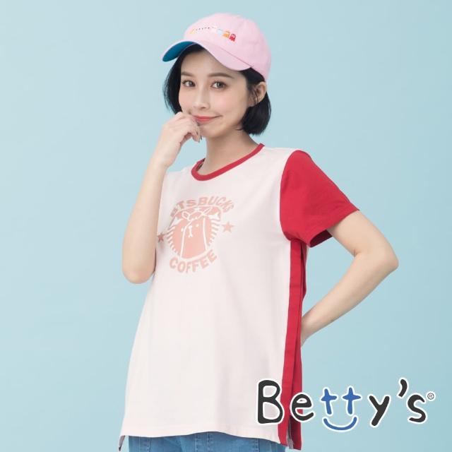 betty’s 貝蒂思【betty’s 貝蒂思】小貝羊印花圓領T-shirt(粉紅)