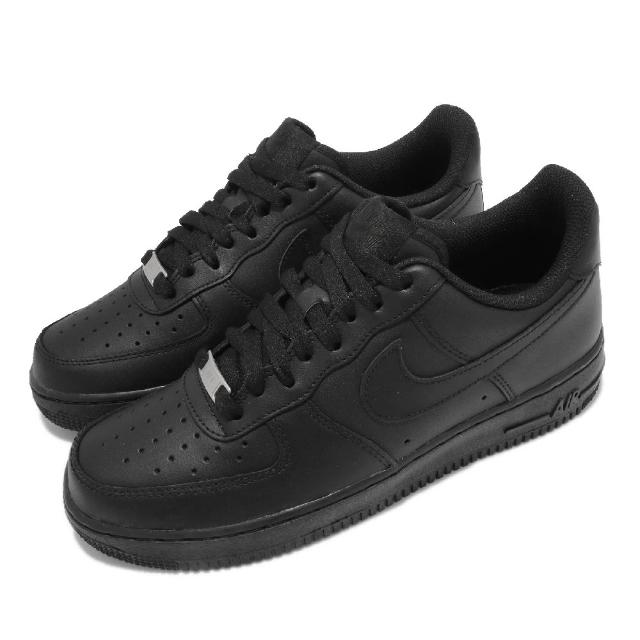 【NIKE 耐吉】休閒鞋 Air Force 1 07 運動 男鞋 經典款 AF1 皮革 簡約 穿搭 全黑(CW2288-001)