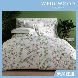 【WEDGWOOD】100%天絲300織素色床包兩用被套枕套四件組-多款任選(雙人)