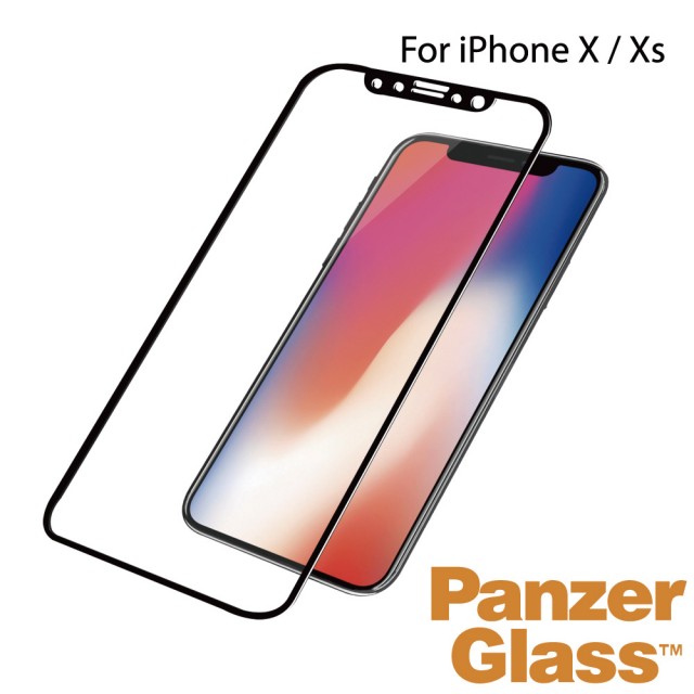 【PanzerGlass】iPhone X/Xs 3D耐衝擊高透鋼化玻璃保護貼(黑)