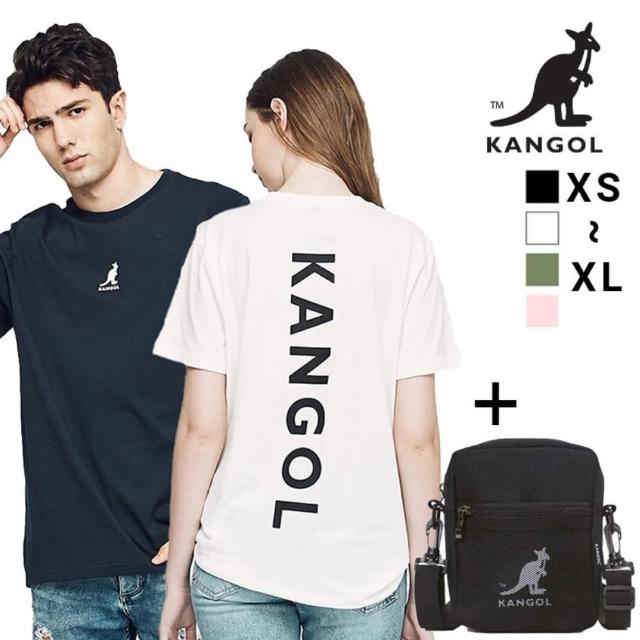 【KANGOL】超值1+1! 棉質涼感背後印刷LOGO