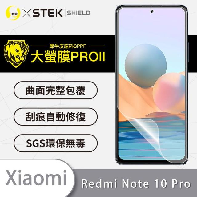 【o-one大螢膜PRO】XiaoMi紅米Note 10 Pro 滿版全膠手機螢幕保護貼(SGS環保無毒 超跑頂級犀牛皮 台灣製)