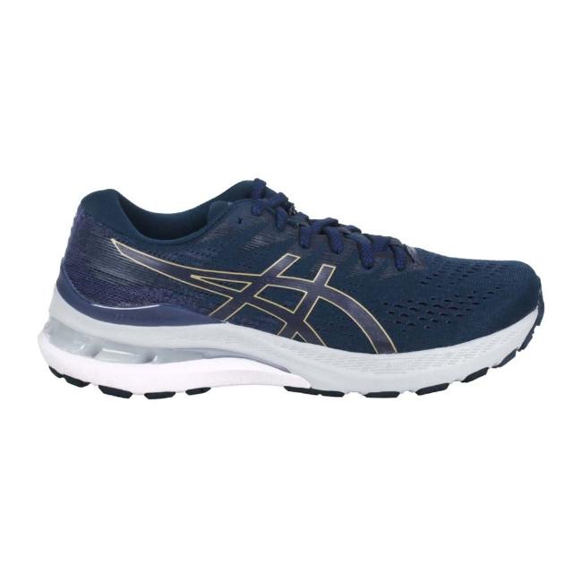 【asics 亞瑟士】GEL-KAYANO 28 女慢跑鞋-WIDE-寬楦 亞瑟士 藍綠金(1012B046-401)