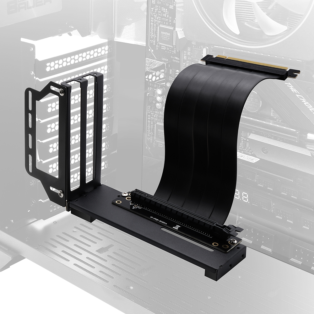 【EZDIY-FAB】新版垂直支架 GPU支架 VGA支撐架套件-附20CM PCIE 3.0排線(3.0直立式顯卡支架)