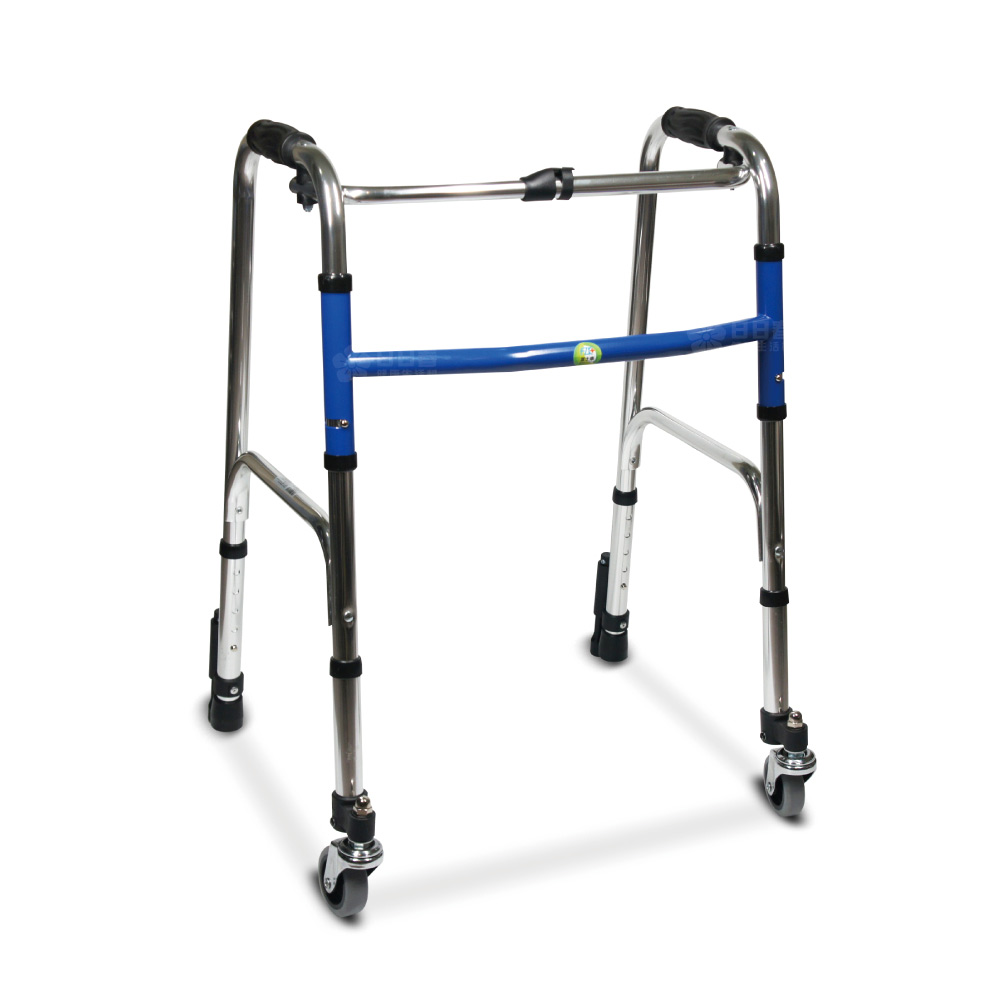 【富士康】附輪助行器(後腳為下壓式止滑套管)